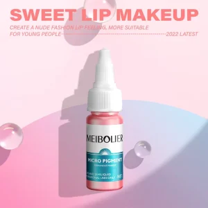 Factory Direct Organic Semi Permanent Tattoo Ink 15ml 8 Colors OEM Microblading PMU Pigment Lips Fast Safe All Skin