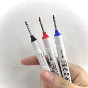 Factory Direct Sales 2mm Long Head Permanent Markers Deep Hole Pen Round Toe Brush Tip Long Nib Almost Any Surface