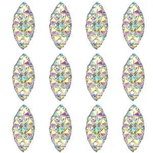 Factory Direct Sales Resin Horse eye Sew On Crystal AB Eco Friendly Nickel Free Pineapple Star shaped Flatback Rhinestone Double