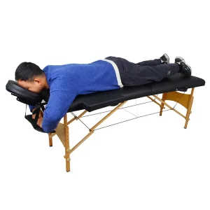 Factory Foldable Portable Wooden Beauty Salon Massage Table Bed Tattoo Lash Bed