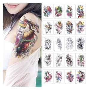 Factory New Designs Cool Temporary Body Art Full Arm Tattoo Sticker for Men Women