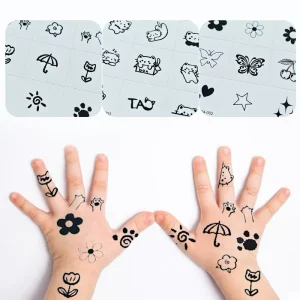 Factory OEM Waterproof Temporary Tattoos for Women Men Kids Small Patterns Body Art Tattoo Stickers Fake Temporary Tattoo