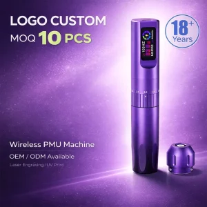Factory OEM Wireless PMU Machine Logo Custom Low MOQ 10pcs Private Label Permanent Makeup PMU Tattoo Pen Machine
