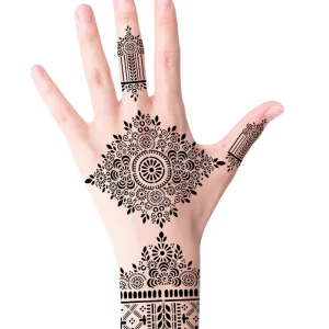 Factory Price 500pcs Temporary Tattoo Sticker Henna Tattoo Stencils Henna for Hand Tattoo Sticker