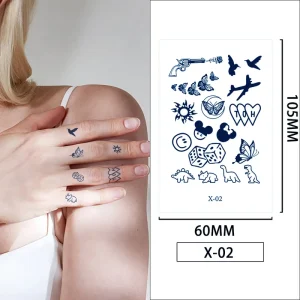 Factory Price Two-Weeks Juice Ins Temporary Waterproof Herbal Semi-Permanent Tattoo Stickers