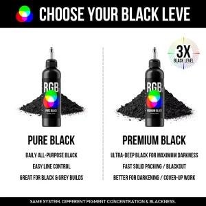 Factory Professional Black 4oz 120 ml Tattoo Inks Permanent Makeup Tattoo Pigment Suitable for Body Usage Body Art