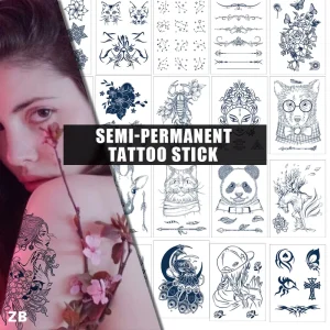 Factory Spot Juice Long Lasting Custom Temporary Tattoo Sticker Art Paper Water Transfer Body Printing Custom Logo