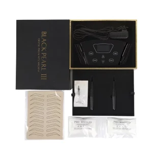 Factory Supply PMU Black Pearl Machine Permanent Makeup Equipment Microblading Kit for Academy Hairstrokes and Ombre Eyebrow