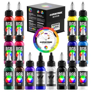 Factory Supply Tattoo Ink 30ML 16 Colors Bulk Order Private Label Service for Distributors and Professional Artist