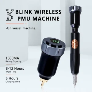 Factory Supply YD Black Permanent Makeup Tattoo Pen Universal Needle Wireless Tattoo Machine Pen