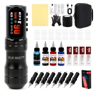 Factory Tattoo Machine Set Stroke Adjustable Professional Wireless PMU Machine for Lips Eyebrows