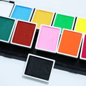 Factory Water Activated Non Toxic Professional 12 Colors UV Neon Face Body Paint Kit Black Light Glow Dark Washable Makeup
