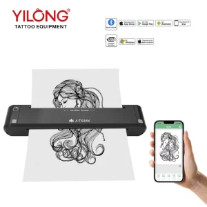 Factory Wholesale Plastic CE Certified ATS Tattoo Transfer Printer Portable Mini Thermal Skin Stencil Wireless Battery Permanent
