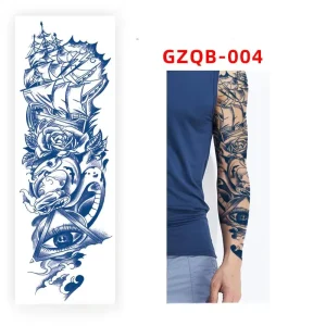 Factory made Cool Plant based Ink Non Toxic Screen Printed Temporary Tattoo Paper Body Designs Men Customized White