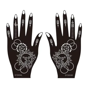 Factory’s European American Arm Tattoo Template Hand Painted Hollow Inkjet Design Temporary Henna Stencils