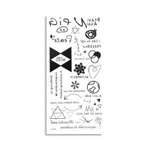 Fake Temporary Tattoos Body Hand Wrist Art Tatoo Sticker Waterproof
