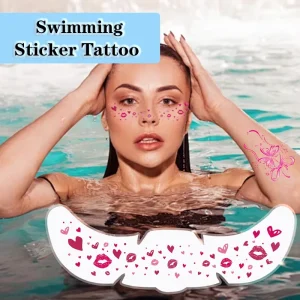 Fashion Adult Women Swimming Tattoo Stickers Waterproof Decorative Accessories Temporary Tattoos for Pool Events
