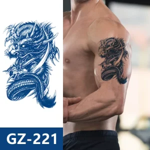 Fashion Design Body Temporary Tattoo Sticker Lasting 2 Weeks Custom Semi Permanent Tattoo Sticker for Adult