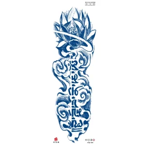 Fashion Full Arm Tattoos Tribal Floral Detailed Designs Offering Durable Realistic Semi Permanent Tattoo