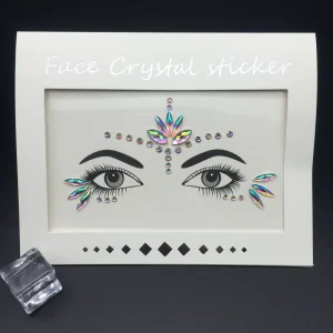 Fashion Holiday Makeup Face Gems Sticker Rhinestone Gems Jewels for Face