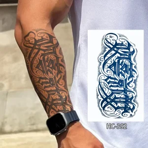Fashionable Custom Woman and Man’s Body Art Temporary Tattoos Semi-Permanent Design; for Animal Tattoo Stickers