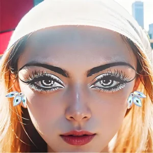 Fashionable Unique Women Rhinestones Face Eyebrow Eye Body Crystal Stickers Tattoo Sticker Custom Face Gem Jewels Stickers