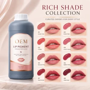 Fast Coloring Permanent Makeup Pigment OEM Vegan Extract for Professional Salon Microblading Ink Eyebrow Tattoo Pigment