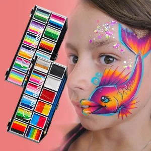 Fast Shipping 12 Color Face Body Paint Palette Professional Water Based Non Toxic Natural Plant Split Cake Halloween Makeup