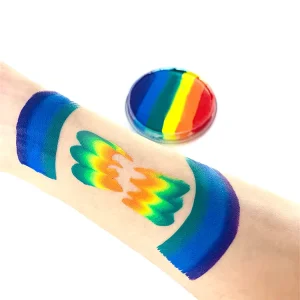 Fast Shipping Duochrome Eyeliner Water Activated Profession Rainbow Split Cake Painting Face Body Graphic Eye Liner Paint