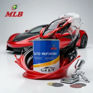 Fast drying Metallic Pearl 1K Basecoat Topcoat Auto Refinish Paint Acrylic System for Premium Vehicles