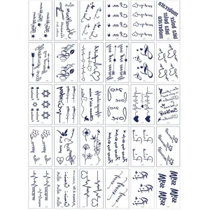 Female Semi-permanent Waterproof Herbal Tattoo Sticker Long-lasting Grass and Wood Internet Celebrity Juice