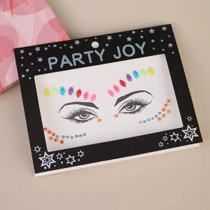 Festival Beauty Face Temporary Tattoo Crystal Body Eye Rhinestone Stickers Diy Jewels Face for Girl