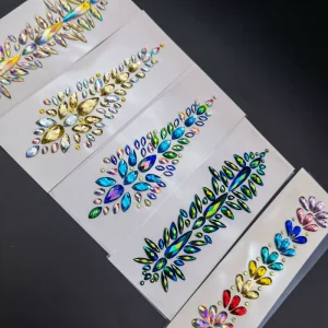 Festival Forehead Hair Sticker Jewels Rhinestone Mermaid Face Hair Gems Face Gems