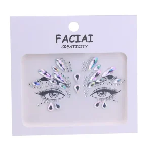 Festival Party Colorful Face Gem Sticks Body Crystal Rhinestone Face Gem Stickers for Makeup