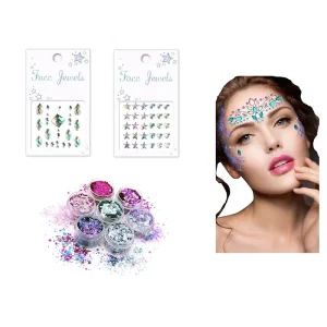 Festival Party Crystal Jewels Body Face Rhinestone Stickers Temporary Gem Eye Tattoo Sticker for Women