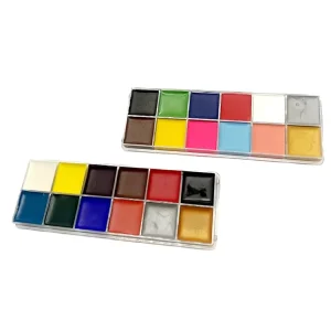 Festival Professional Natural Plant Water Based Face Body Painting Kit Non Toxic Hypoallergenic 12 Colors Washable Face Paint