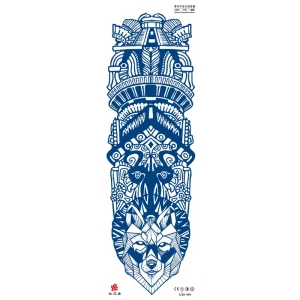 Festival-Ready Creative Full Arm Tattoos Trendy Black White Artistic Designs for Semi Permanent Tattoo