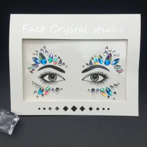 Festival Rhinestone Mermaid Face Jewels Body Fashion Face Jewels Crystal Tattoo Art Sticker