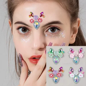 Festival Stage Body Jewel Art Face Tattoo Jewels Self Adhesive Rhinestone Sticker Face Gems
