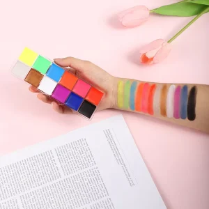 Festive Colors Body Painting Supplies Kit Oil Face Paint Set for Makeup Halloween Body Body Painting Supplies
