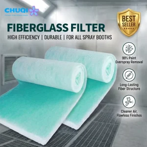 Fiberglass Paint Stop Filter 20x20x2 15g 18g Green Booth Pad for Car Spray Booth Exhaust Arrestor