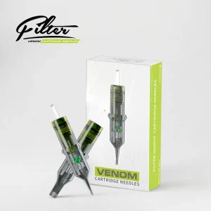 Filter Venom 20pcs Professional Disposable Tattoo Cartridge Needle with Membrane Transparent Tip EO Gas Sterilized