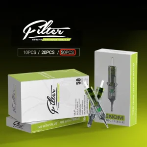 Filter Venom 50pcs/box Mixed Size Tattoo Needles Professional Sterilized Safety Disposable Tattoo Needles Cartridges
