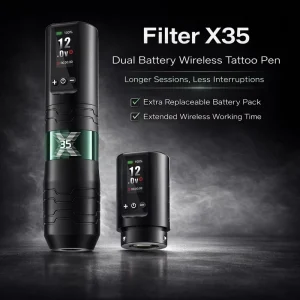 Filter X35 Wireless Tattoo Pen Machine Dual Battery 3.5mm Stroke Brushless Motor OEM ODM Support