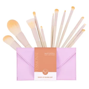 Fine Quality Makeup Brush Set Luxury Vegan Custom Logo Beige Private Label Brushes Cosmetics Tools