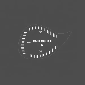 Fish Shape Hair Stroke Brow Mapping Ruler Nano Brow Shaping Ruler Arch Brow Mapping Tool Pmu Microblading Eyebrow Stencil