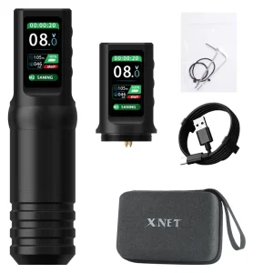 Flash 1600mAh Coreless Motor 3.5mm Stroke Professional Wireless Rotary Tattoo Pen Machine with Dotwork for Artists Body Art