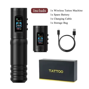 Flash 2000mAh 3.5mm Stroke Direct Drive Electric Tattoo Gun Professional Wireless Tattoo Pen Machine for Body Art