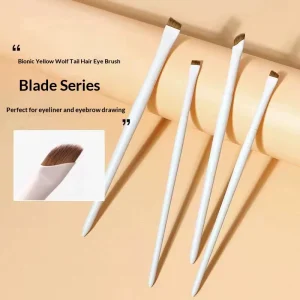 Flat Eyeliner Flat Fine Eye Makeup Brushes Blade Eyeliner Brush Brow Beauty Makeup Tools Microblading Makeup Brushes