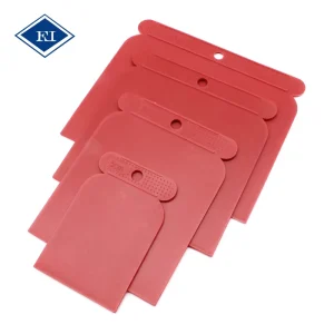 Flexible Plastic PP Putty Knife Set 4 Sizes Wallpaper Scraper for Wall Patching & Paint Scraping